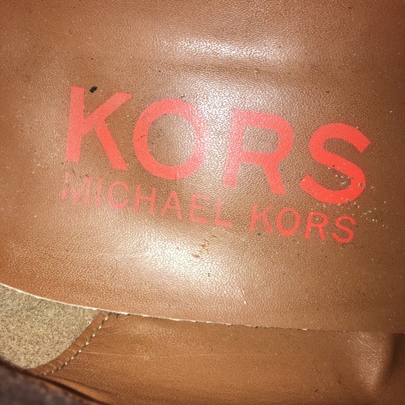 Michael Kors Classic Dark Brown Suede Wedge Heels - Picture 6 of 9